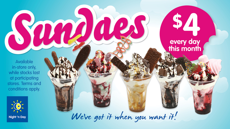 $4 Sundaes