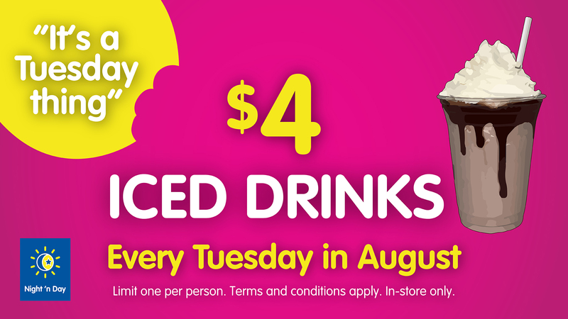 $4 Iced Drinks