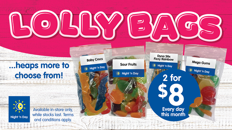 2 for $8 lolly bags