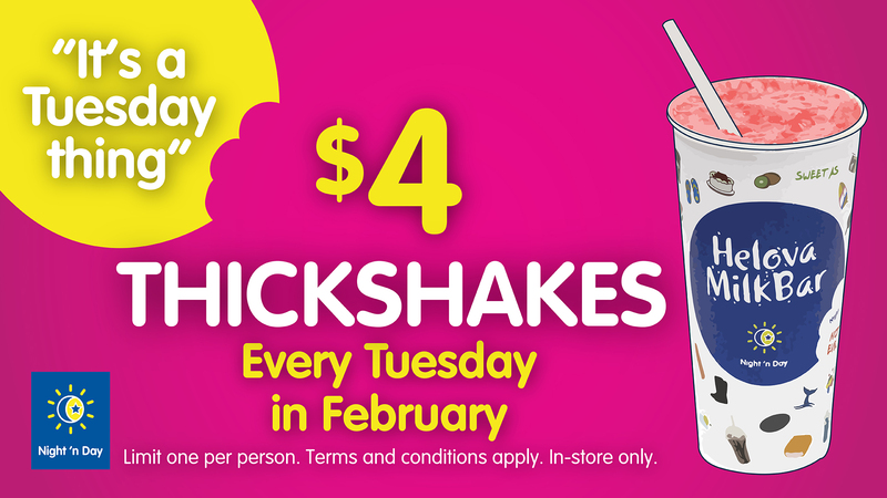 $4 Thickshakes