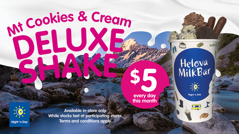 $5 Mt Cookies & Cream Deluxe Shake