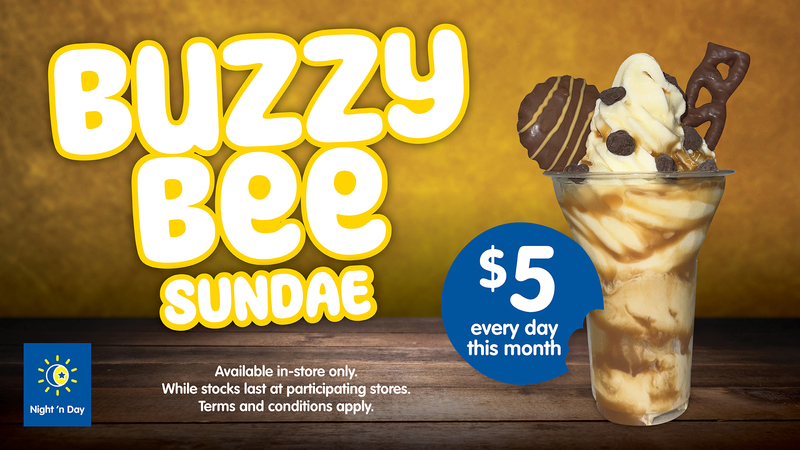 $5 Buzzy Bee Sundae